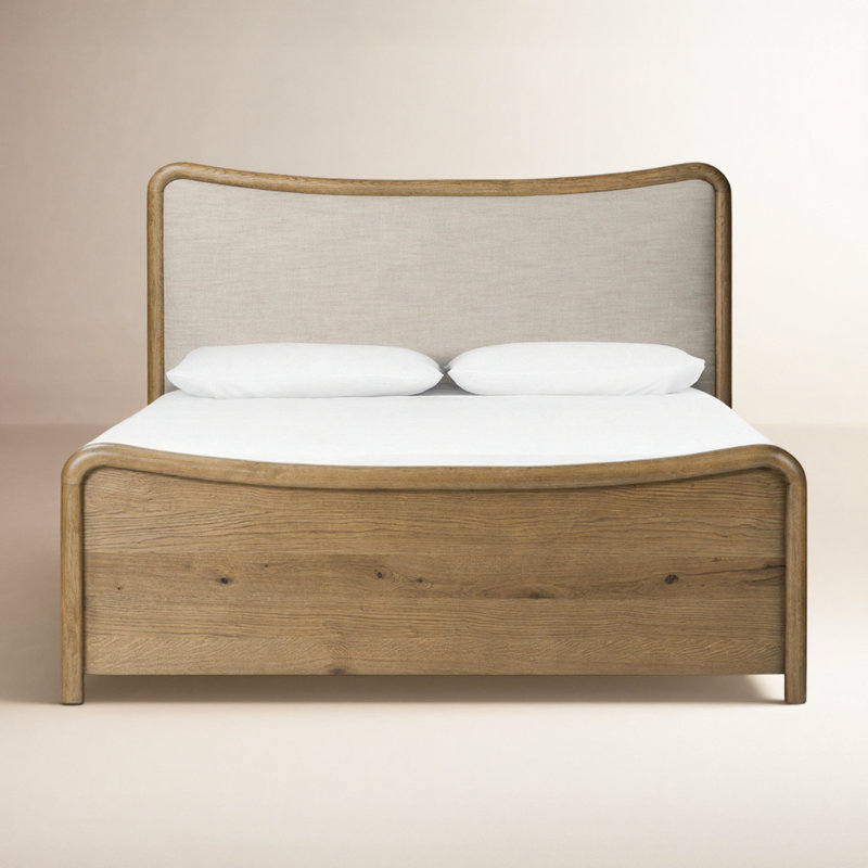 Porschia Louella Linen Bed, Queen, Hockney Linen