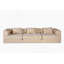 Boneless Compression Convertible Floor Sofa Bed With Fixed - Shape Frame, Boneless Modular Sectional, No Assembly, Ideal For Multi - Purpose Spaces-5640607