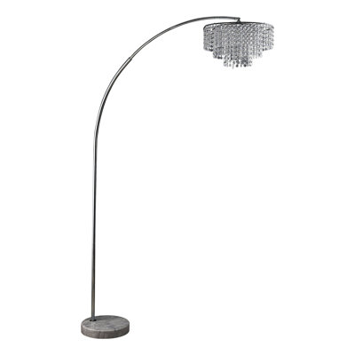 Gianluca 86'' Chrome Arched Floor Lamp