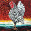 Fancy Chicken II - estampe numérique sur toile tendue avec châssis-27889477-72509382-72509377