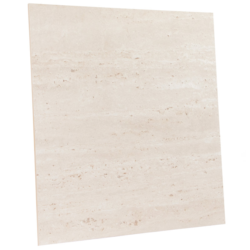 Fusione Travertino 23-1/2 in. x 23-1/2 in. Porcelain Floor and Wall Tile