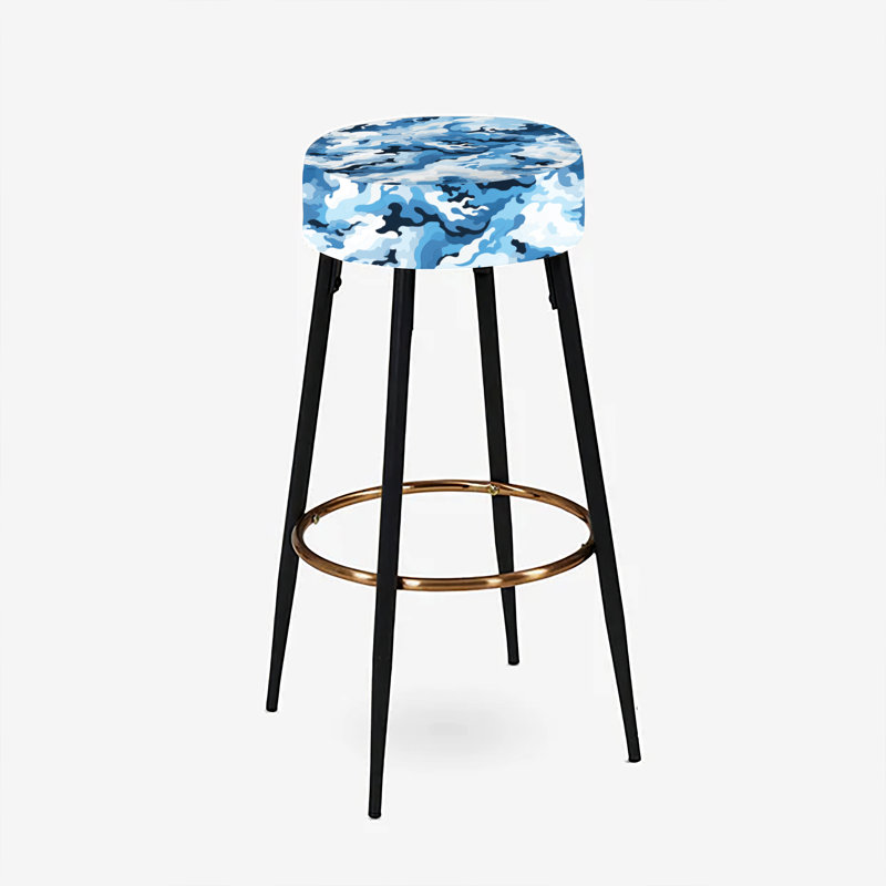Ensemble de 2 tabourets de bar camouflage Arctique Camo Blizz
