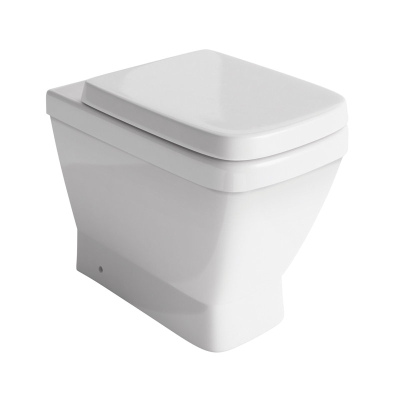 White Stone LPF Elongated Floor Mounted Kit (Seat Included)