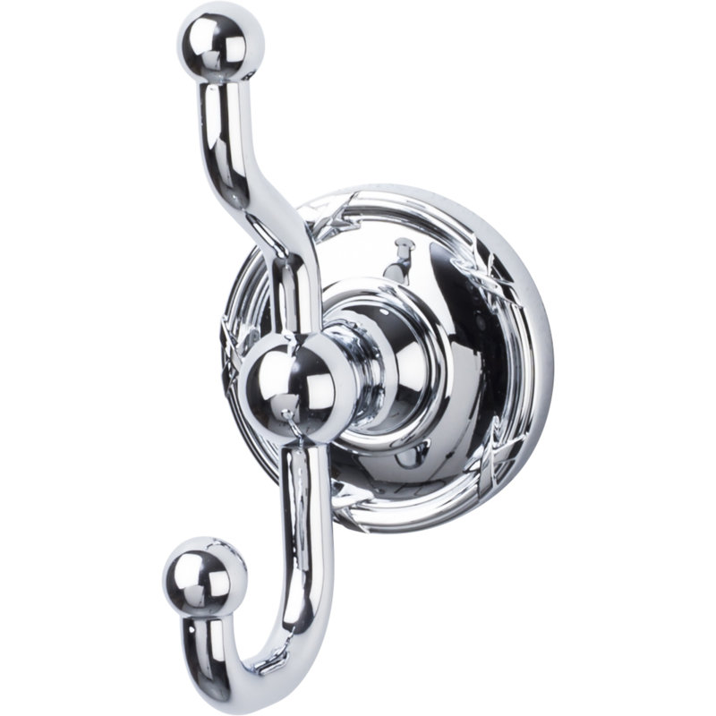 Edwardian Bath Wall Mounted Ribbon Hooks, Polished Chrome
