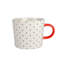 Grande tasse à pois O oz 13 oz, poignée de couleurs vives assorties