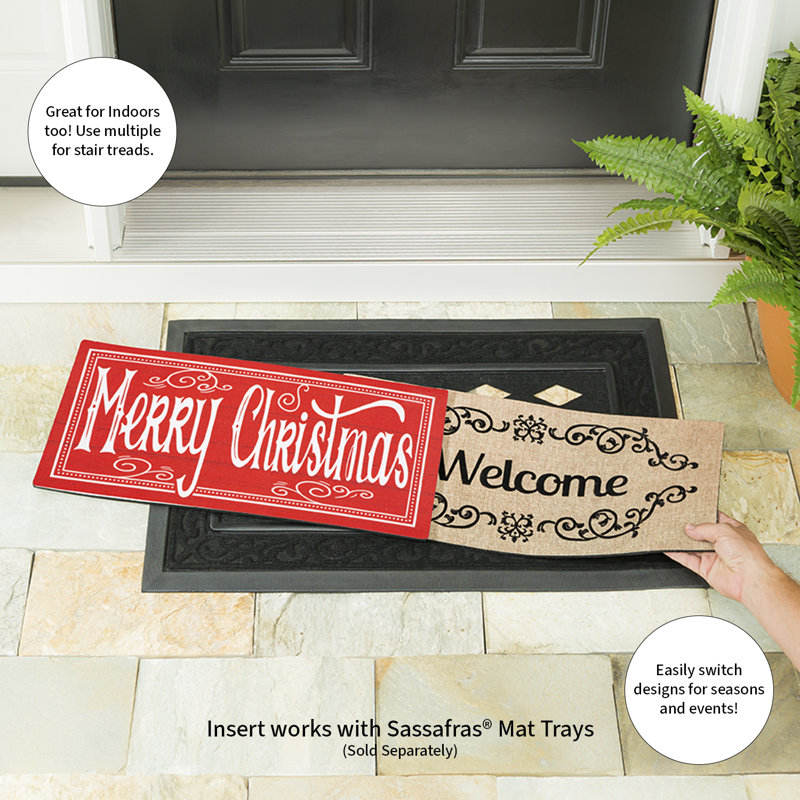 Quaint Merry Christmas Sassafras Switch Mat