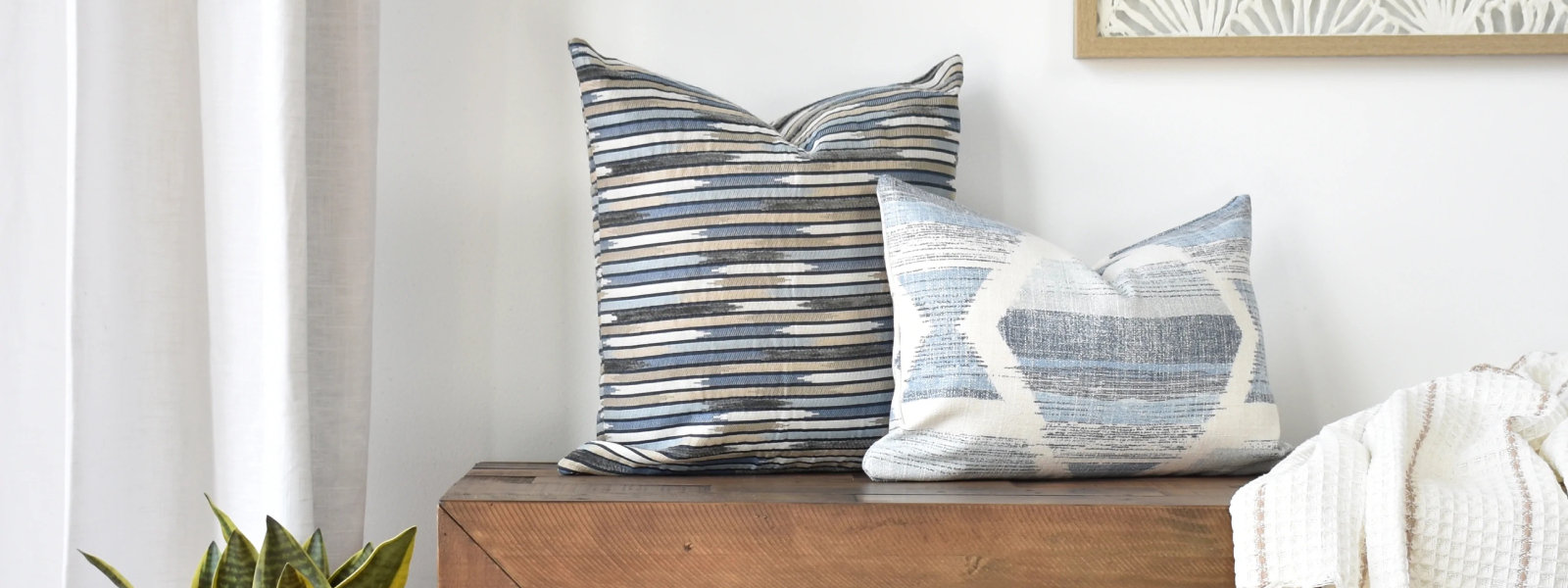 Accent pillows can add pizzazz to your home decor