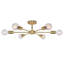 6-Light Sputnik Semi Flush Mount