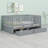 Daybed With Fence Guardrails And 2 Drawers, Split Into Independent Floor Bed & Daybed-1500904636