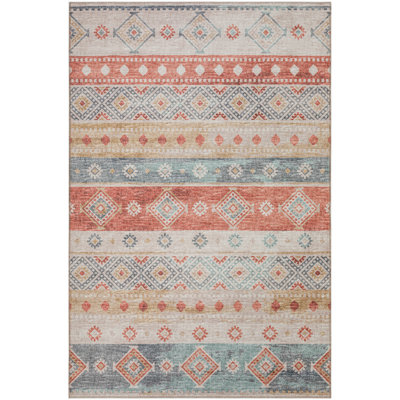 Jerrell Chenille Washable Moroccan Rug