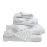 100% Ringspun Cotton Bordered 6-Piece Towel Set