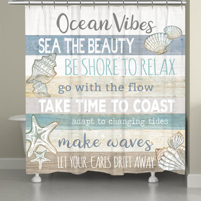 Rideau de douche Orta Ocean Vibes