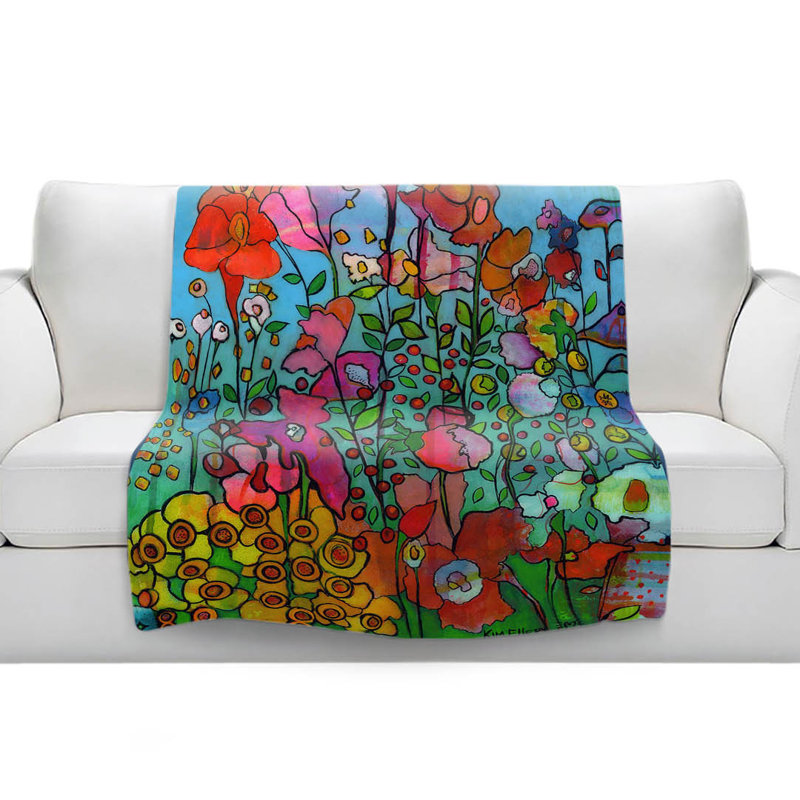 Couverture sherpa douce joyful chatter, l 68 po x L 80 po