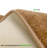 Anti-Slip Soft Pile Chain Beige Runner Rug-985312772