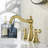 Signature Collection Two-Handle 6" to 10" Widespread Lavatory Bathroom Faucet with Drain Assembly - Brushed Gold-121632818