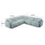 Canapé modulaire en velours côtelé Tov Furniture Travie-294094967