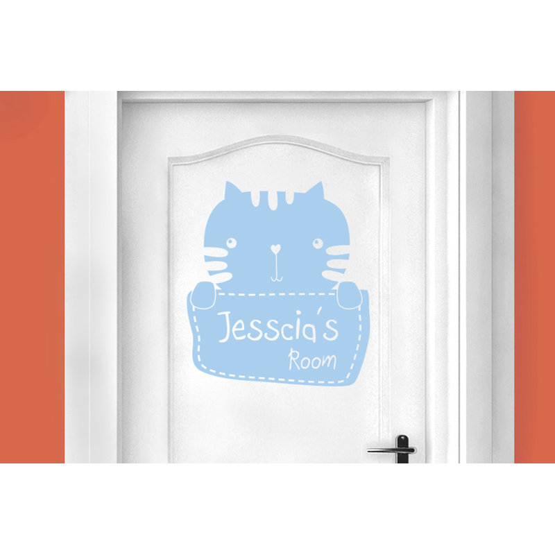 Animals Wall Decal, Light Blue