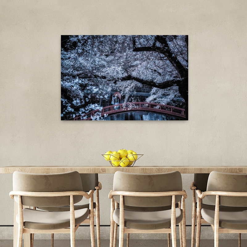 Impression d'art contemporain abstrait au pont Moon Moon, H 24 po x l 36 po
