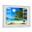 « Window Open to Beach with Palm » - impression d'art mural avec plage, impression sur toile avec plage et palmier-1617894516-1676619011-1687478044