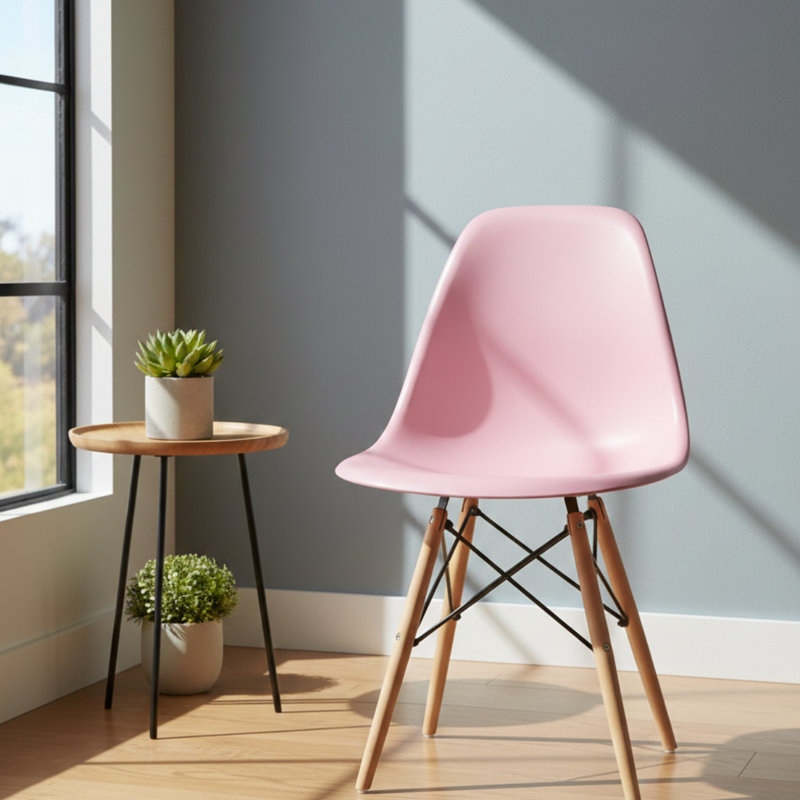 Chaise d'appoint Josclyn, Rose clair