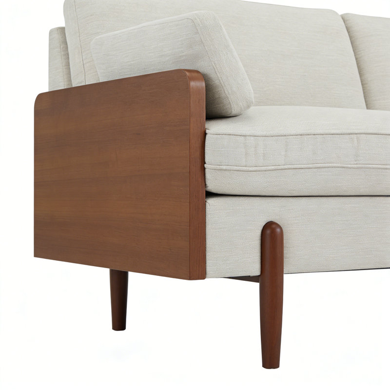 Canapé Mid-Century moderne beige, Beige