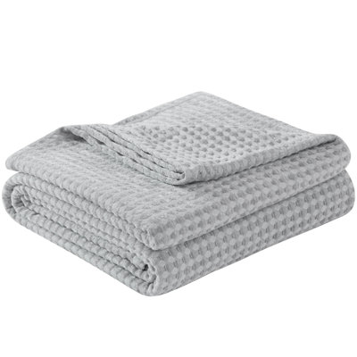 Couverture de lit Fluffy Waffle Weave Polyester Chenille