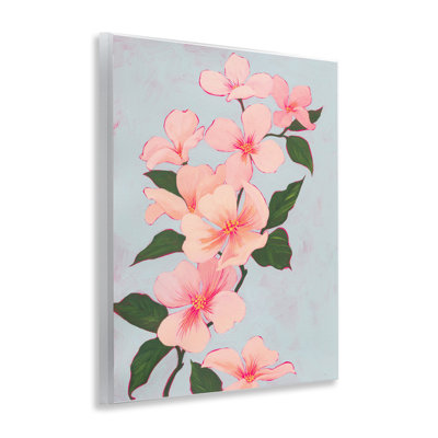 Art mural délicat sur fleurs de cerisier par Grace Popp