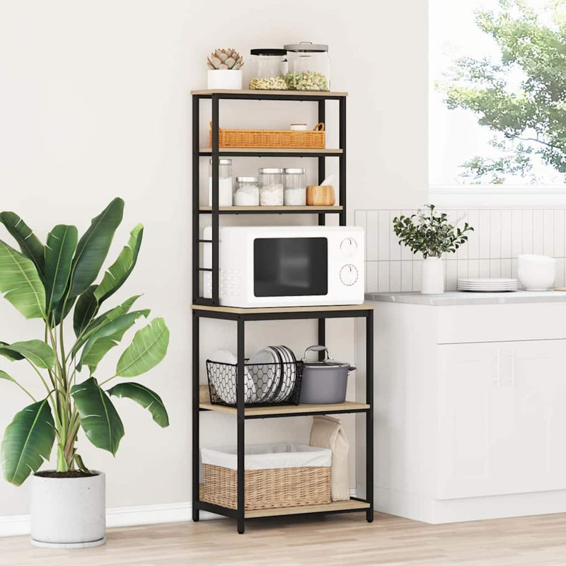 Steel Shelving Unit, 168cm H x 60cm W x 40cm D, Natural