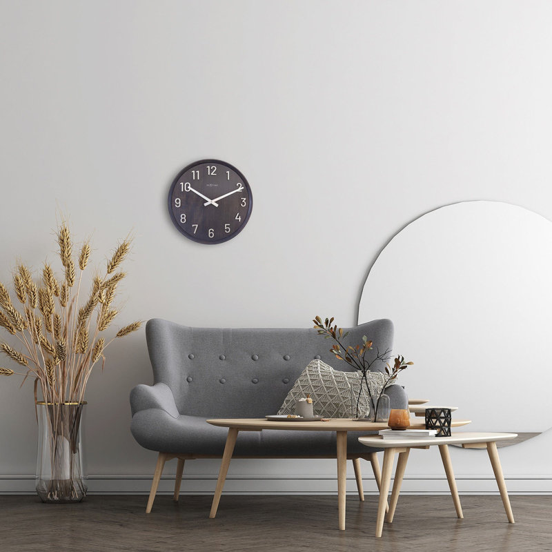 Manufactured Wood Wall Clock, Black