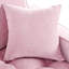 Méridienne de 55 po, revêtement en chenille rose, coussins amovibles pour un lit de style moderne, salon douillet et confortable