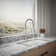 Kohler Tone Single Handle Semi-Professional Pre-Rinse Kitchen Sink Faucet with Three-Function Pull Down Sprayer