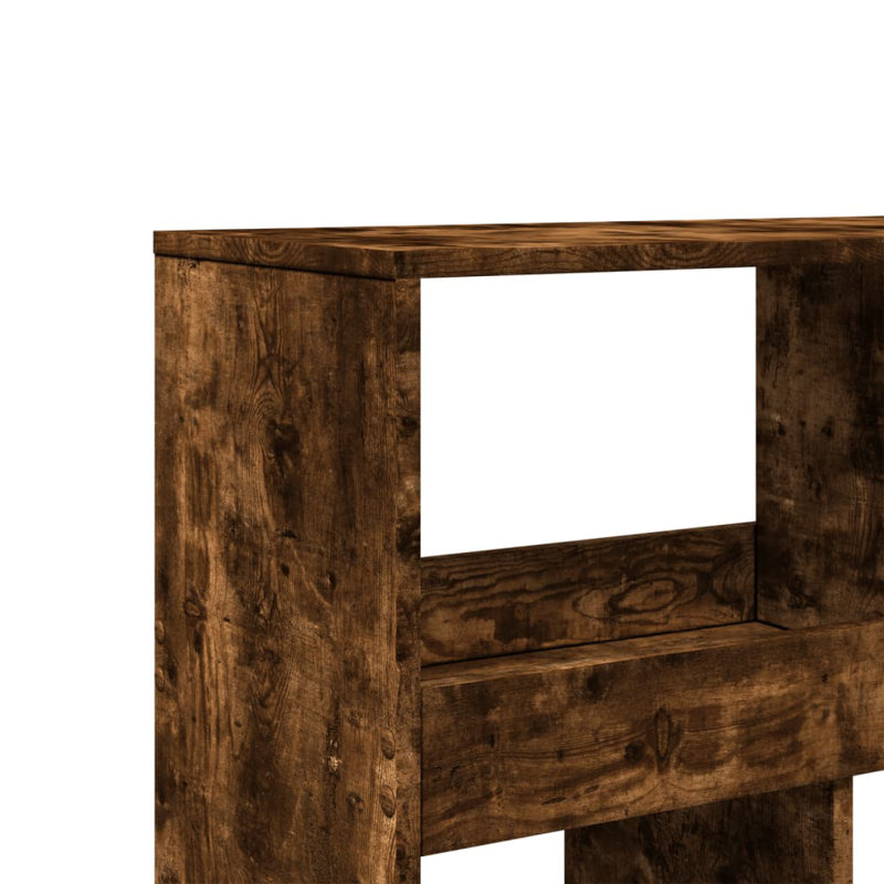 Angelinne 100cm W Bookcase, 187.5cm H x 100cm W x 33cm D, Smoked oak
