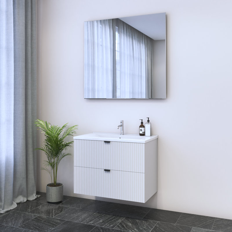 Meuble-lavabo simple 31,5 po avec plateau Cardero