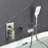 1 Handle Bathroom Waterfall Faucet with Diverter-94413972