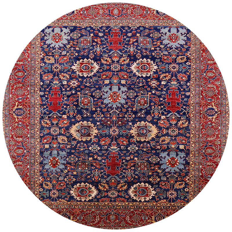 Oriental Indoor Rug, Round 8'