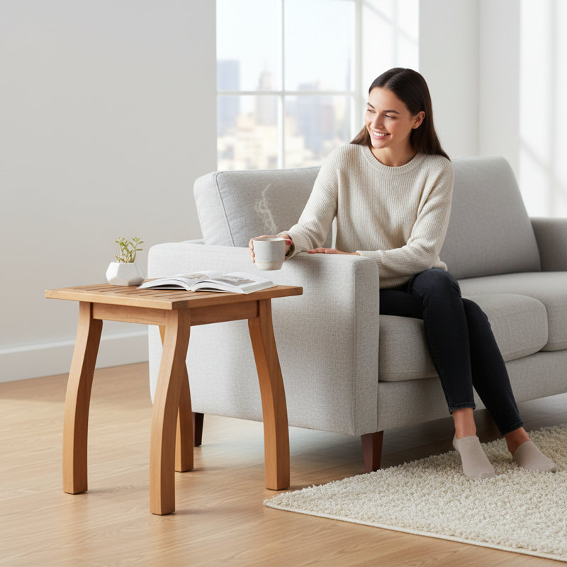 Modern End Table | Gift Idea, Brown