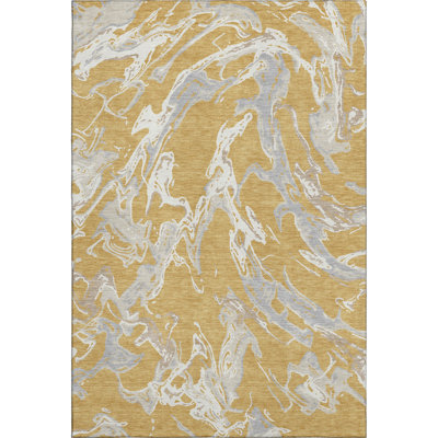 Premium Machine Washable Corum AMF1035 Abstract Rug