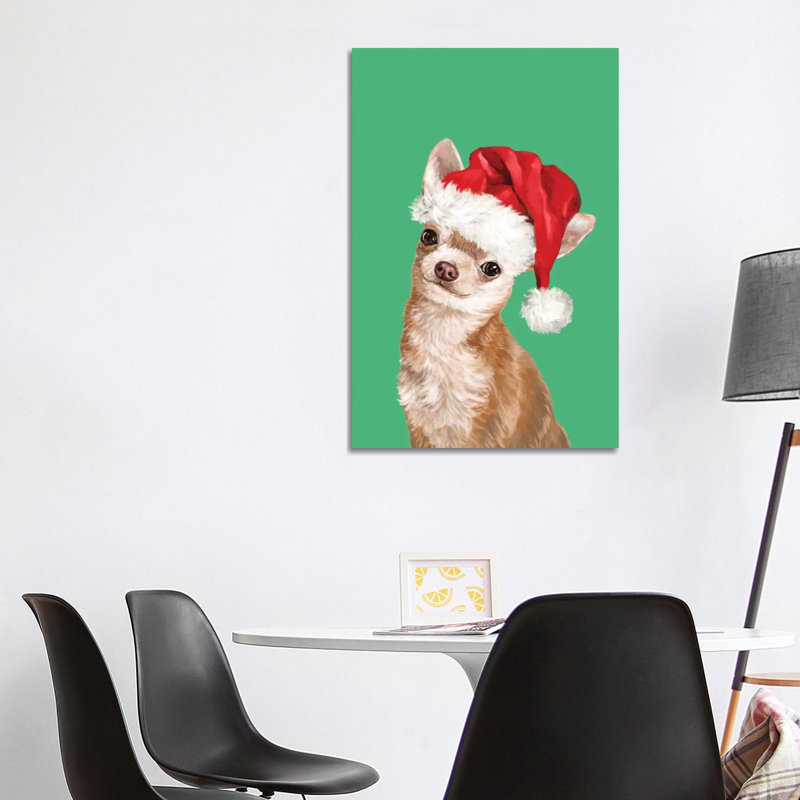Christmas Chihuahua by Big Nose Work - Wrapped Canvas Print, 101.6 cm H x 66.04 cm W x 1.91 cm D