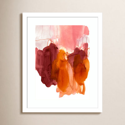 Abstract Painting X by Iris Lehnhardt Wood Framed Wall Art Print