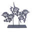 ANGEL FISH SHOAL Iron Ornament 33cm-92166231