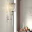 Applique murale à 1 lumière à intensité variable en chrome poli Rolph-28784459