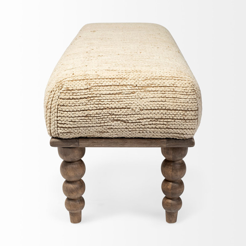 Chrissy Polyester Upholstered Bench