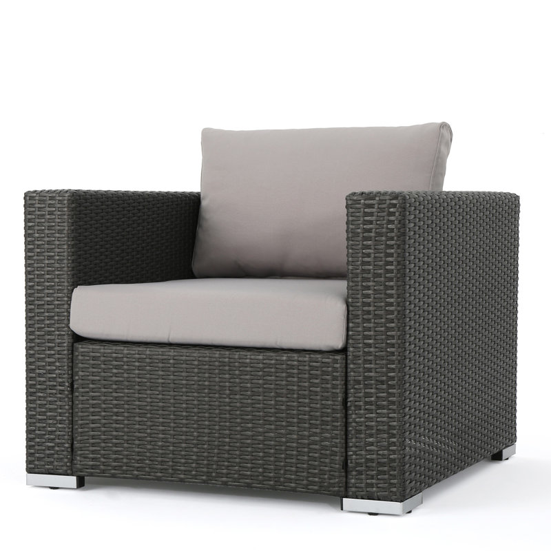 CHAISE CLUB DE SANTÉ ROSA KD (GRY + ALU), Silver Cushion/Grey Frame
