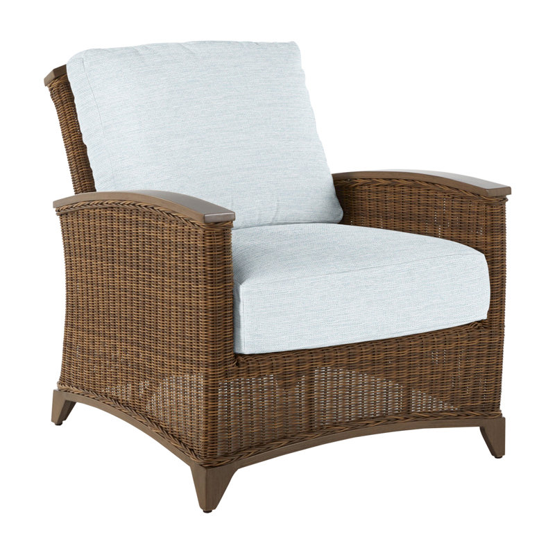 Astoria Woven Lounge Chair, Raffia/Oak, No Welt, Paper Sky