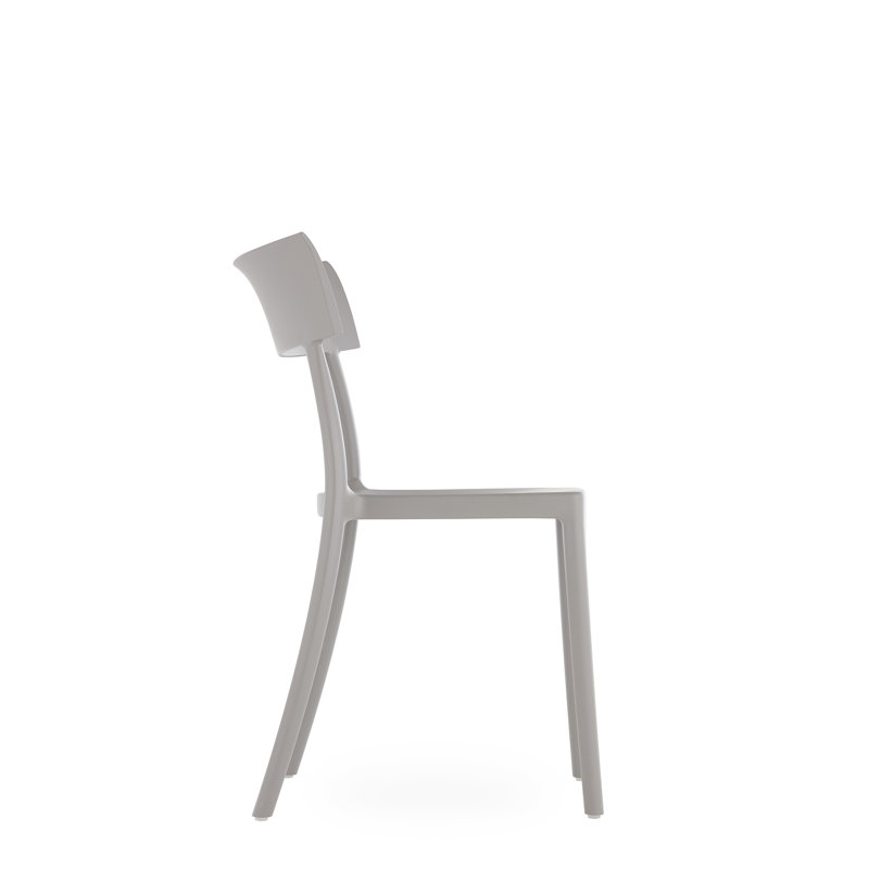 Catwalk Outdoor Dining Side Chair, Gray