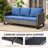 5-Person Powder Coated Steel Outdoor Seating Group -1203517826
