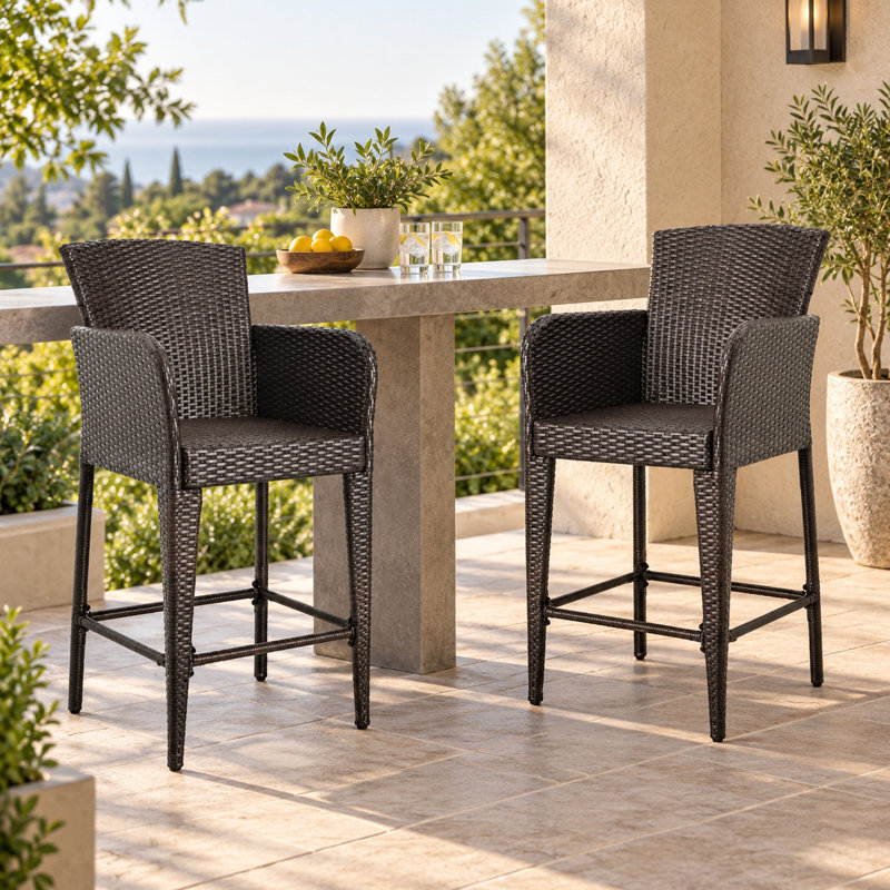 Tabouret de bar 28 po Noah, Gris