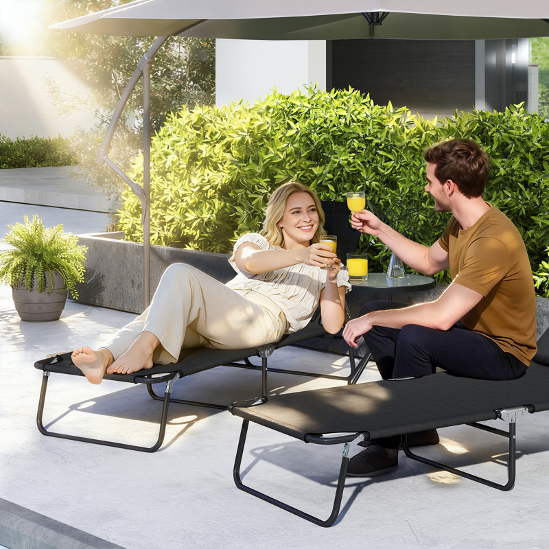 Chaise longue inclinable extérieure réglable Laforce