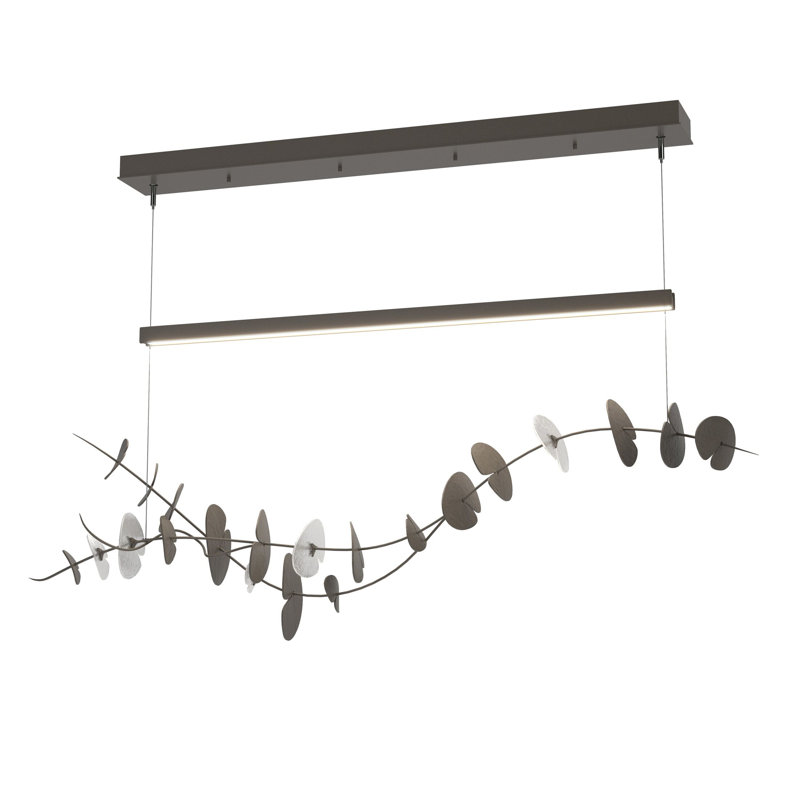 Luminaire suspendu 1 lumière Lily, Fumée foncée, Aqualite