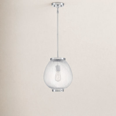 Single Light Glass Dimmable Pendant